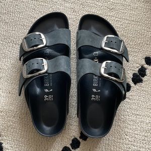 Black Arizona Big Buckle Size 39/ 8-8.5